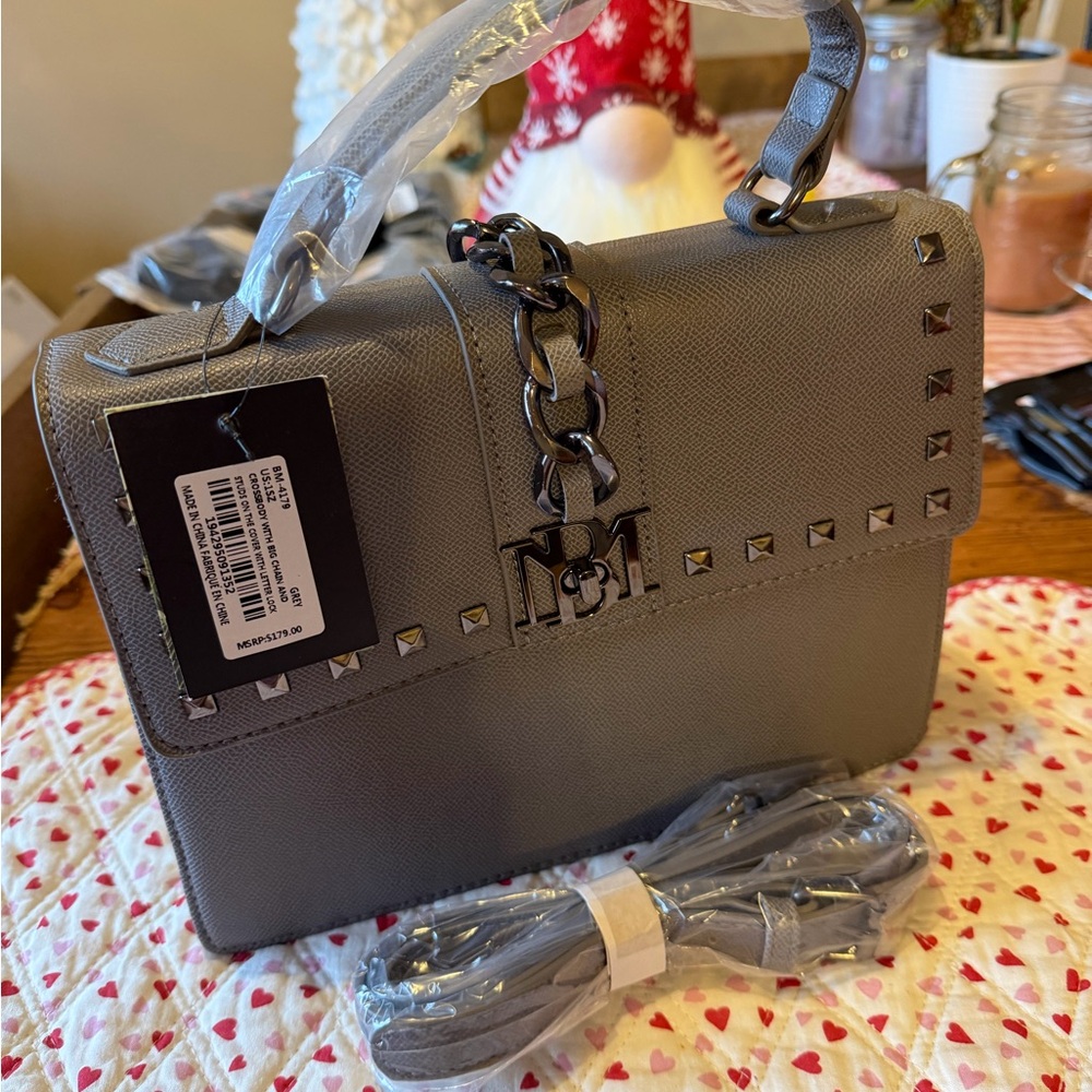 LAST CHANCE 
Gray Studded Women's Bag